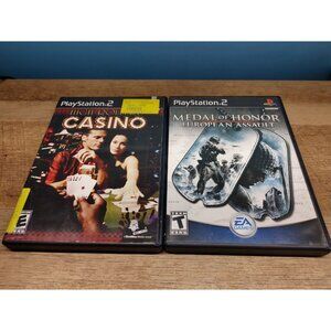 LOT of 2 SONY PLAYSTATION 2 GAMES WITH MANUAL TESTED